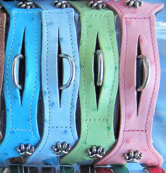 ORIGINAL ChokeFree™ Harnesses - Ostrich Leather (Large Sizes)