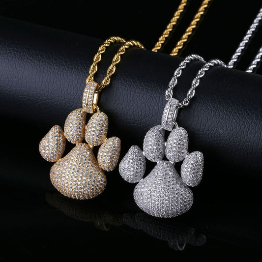 Fabulous Bling Pawprint with 24" chain!  40% OFF!