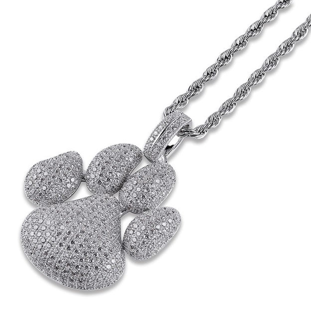 Fabulous Bling Pawprint with 24" chain! 40% OFF!