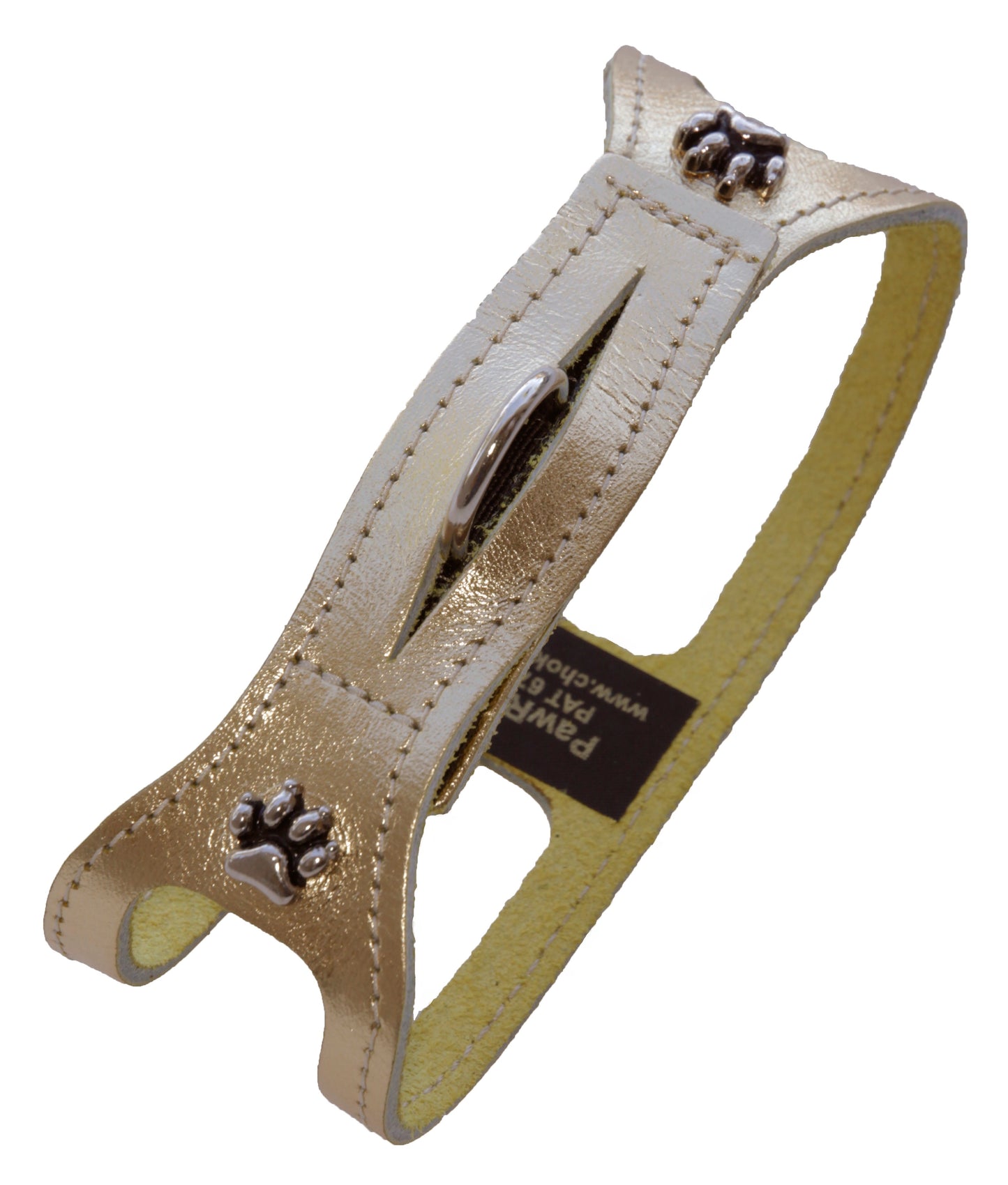 ORIGINAL ChokeFree™ Harnesses - Metallic Leather (Small - Medium Sizes)