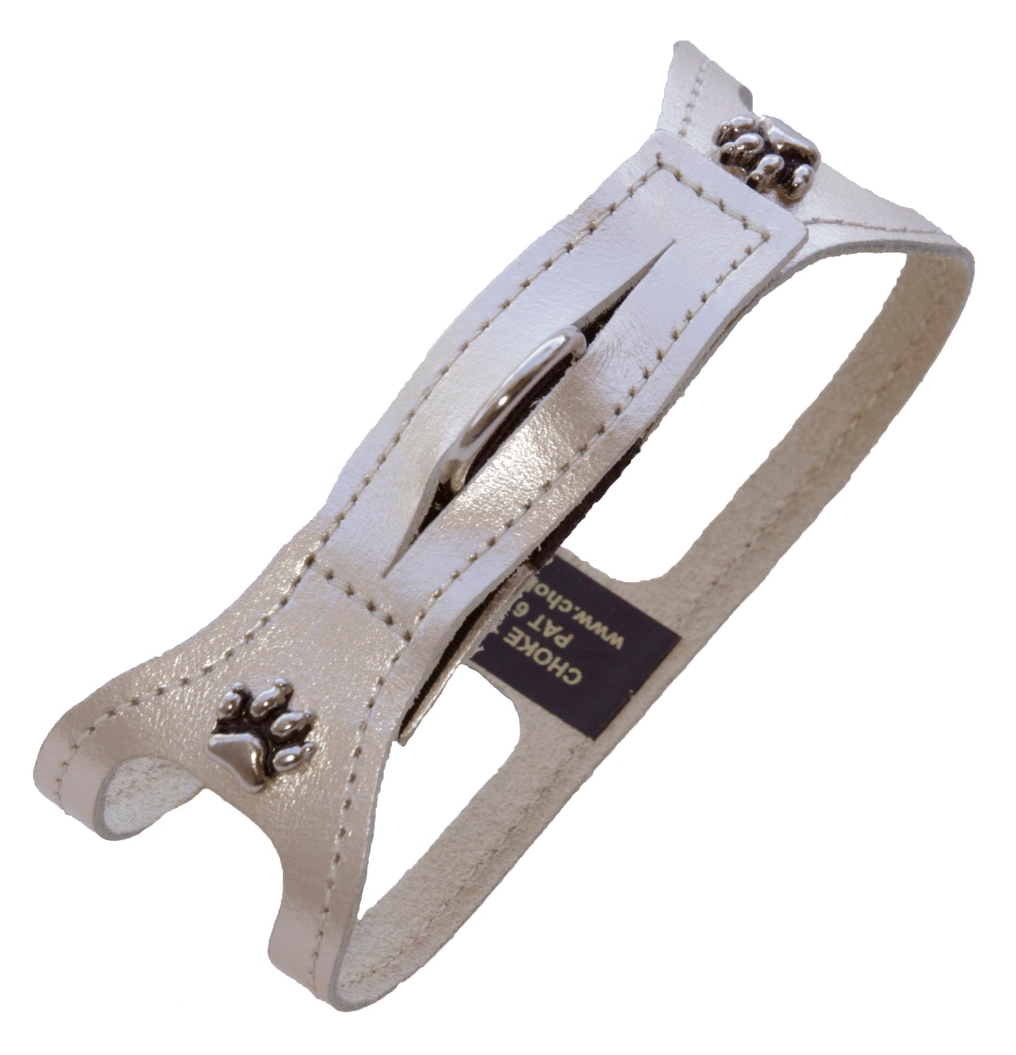 ORIGINAL ChokeFree™ Harnesses - Metallic Leather (Small - Medium Sizes)